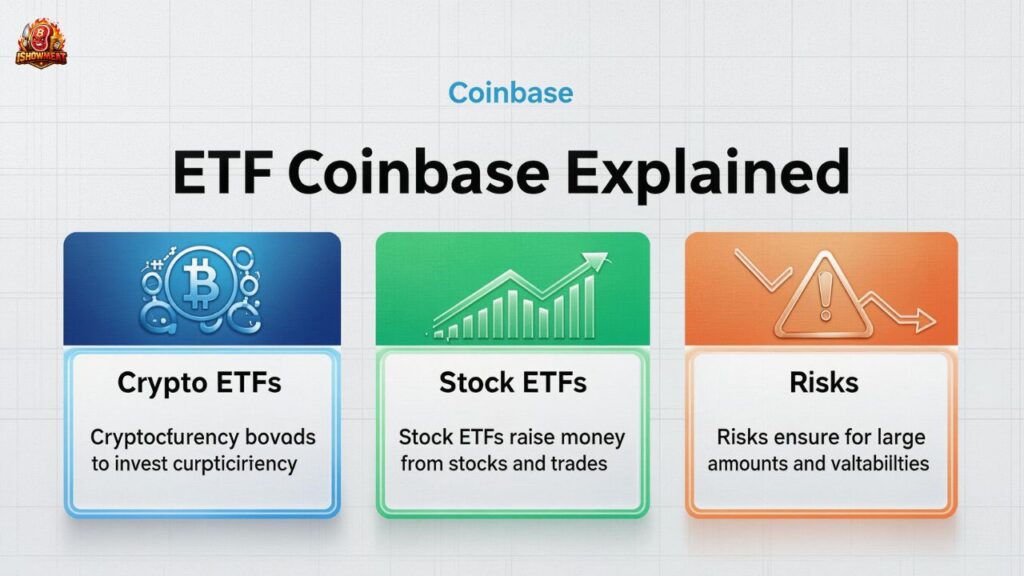 ETF Coinbase Explained: Crypto ETFs, Stock ETFs and Risks