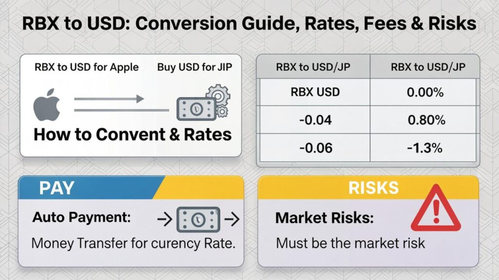 RBX to USD: Conversion Guide, Rates, Fees & Risks